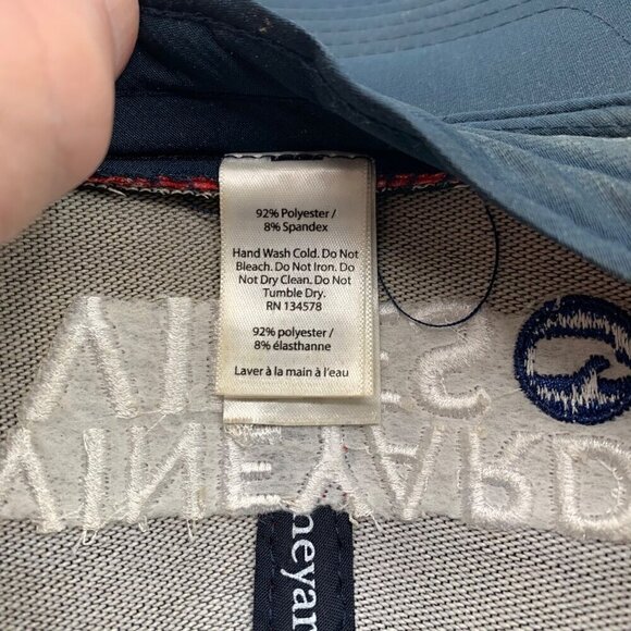 Vineyard Vines Mens Red Navy Blue Snapback Trucker Hat - Picture 5 of 5